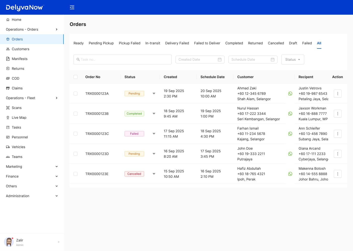 Delyva Admin Dashboard screenshot 6