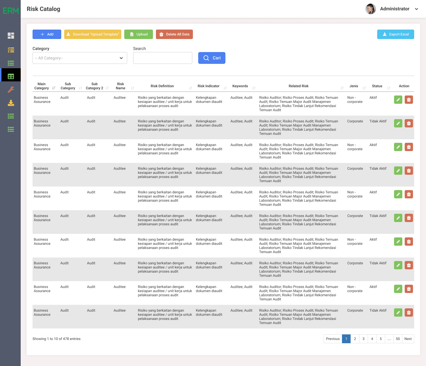 Enterprise Risk Management screenshot 2