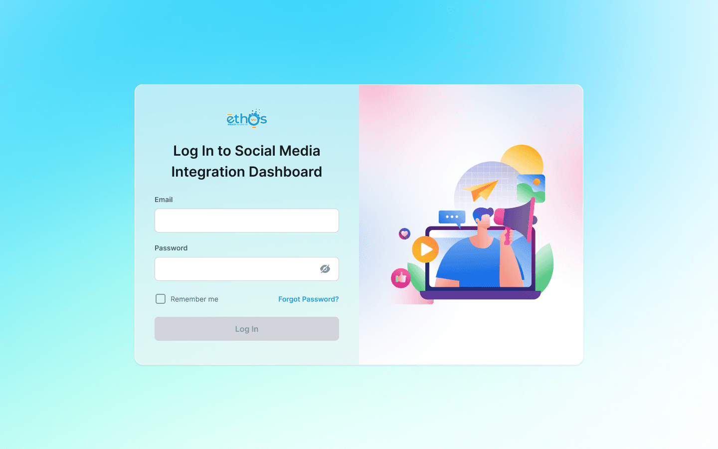 SID (Social Media Integration Dashboard) screenshot 1